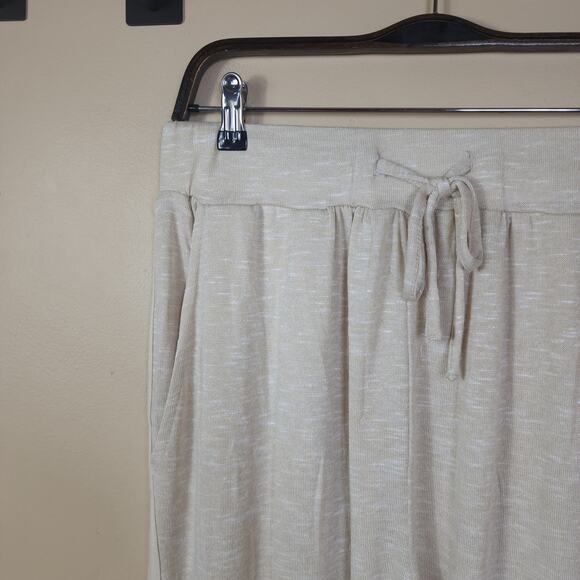 Woman Within Dreams & Co. Soft Knit Lounge Pants in Khaki Size 14/16 - Picture 3 of 10
